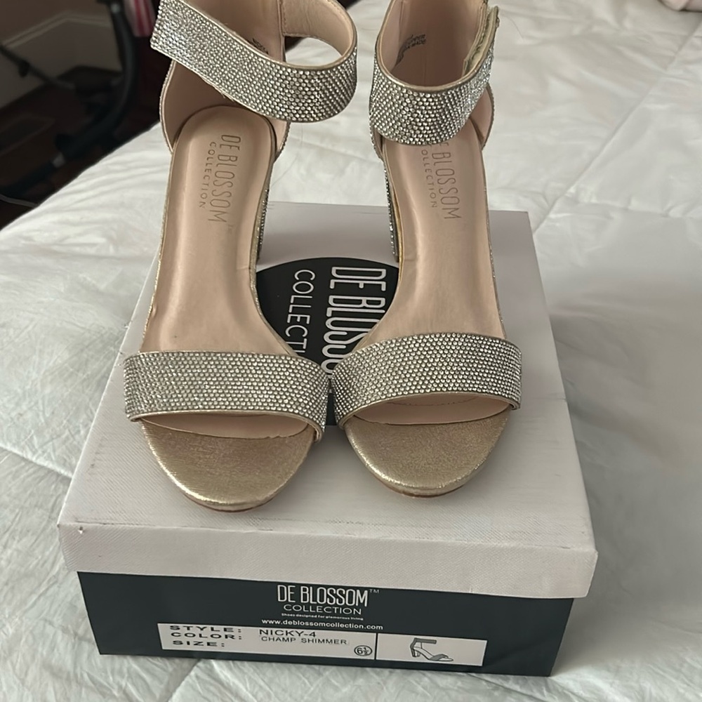 De Blossom 6.5 silver Shoes